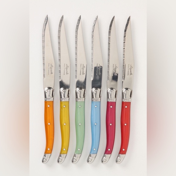 Anthropologie Laguiole Rainbow Steak Knives (Set of 6) - Picture 1 of 4